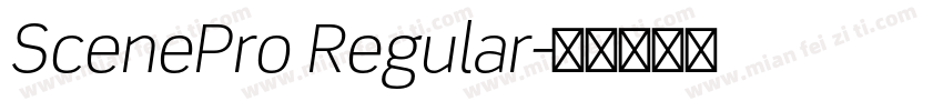 ScenePro Regular字体转换